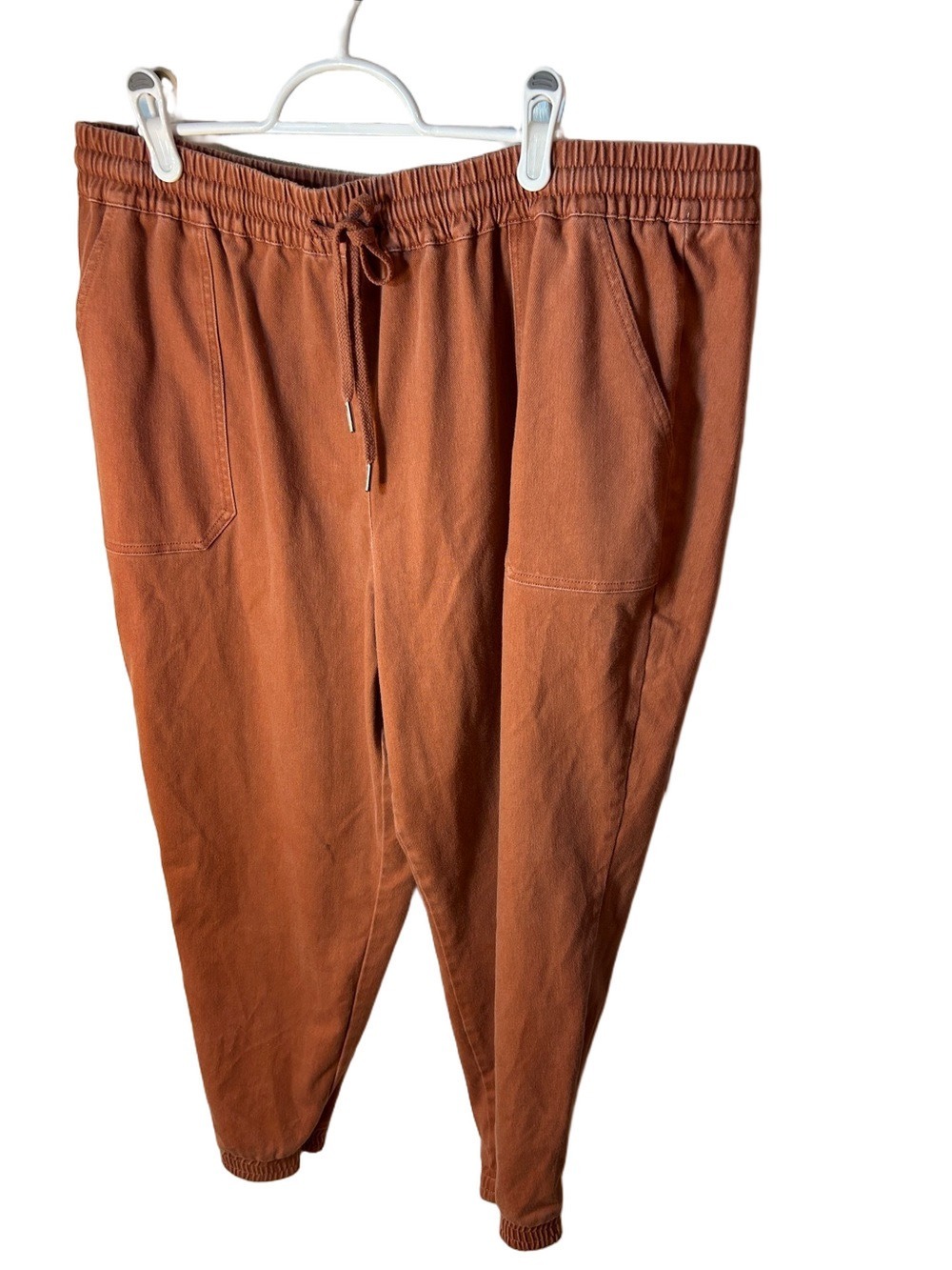Ricki’s Casual Drawstring Jogger Pants Pull on- Rust size XL